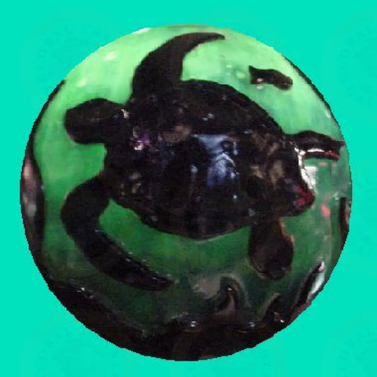 Turtle in Green Candle