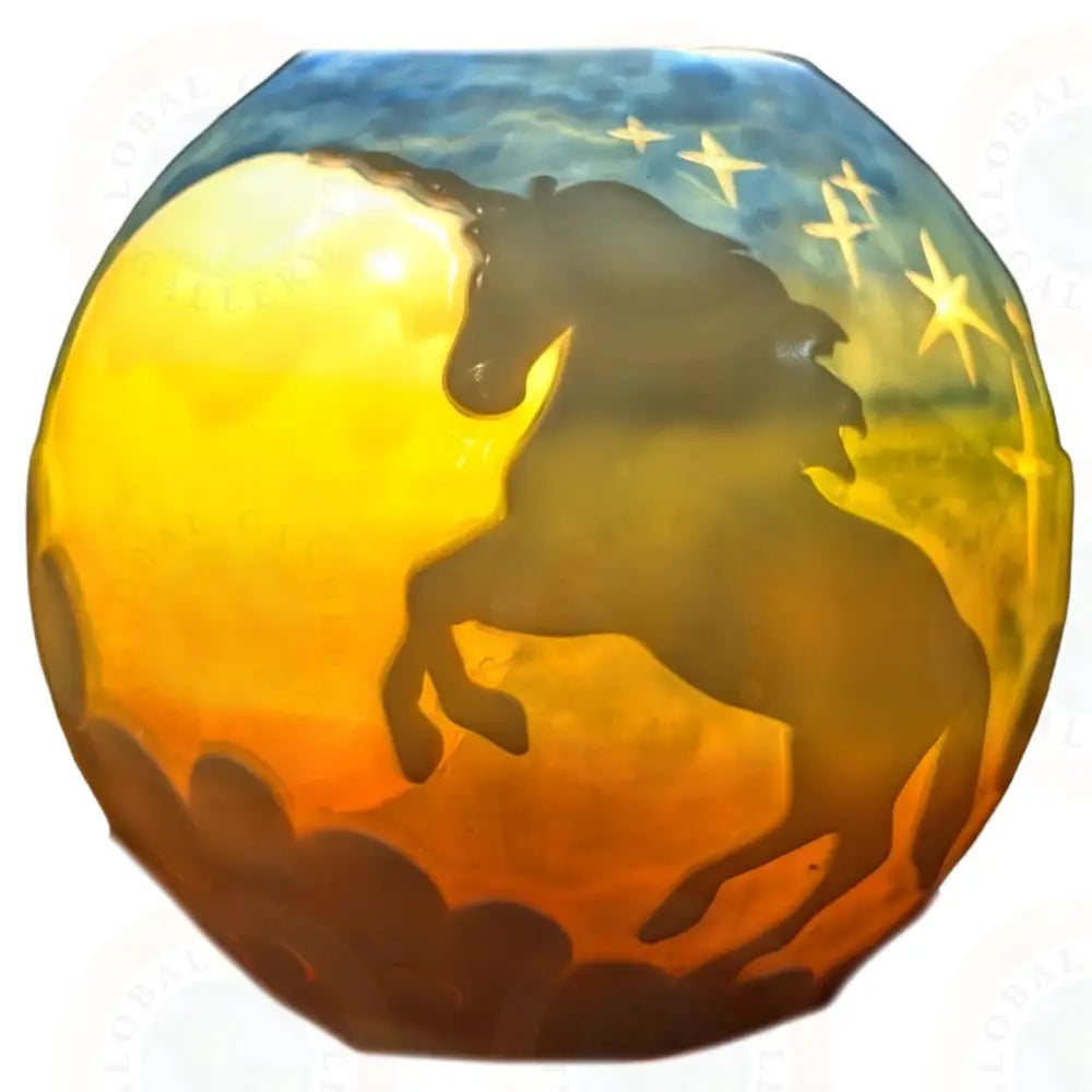 Unicorn White with Blue & Sunset