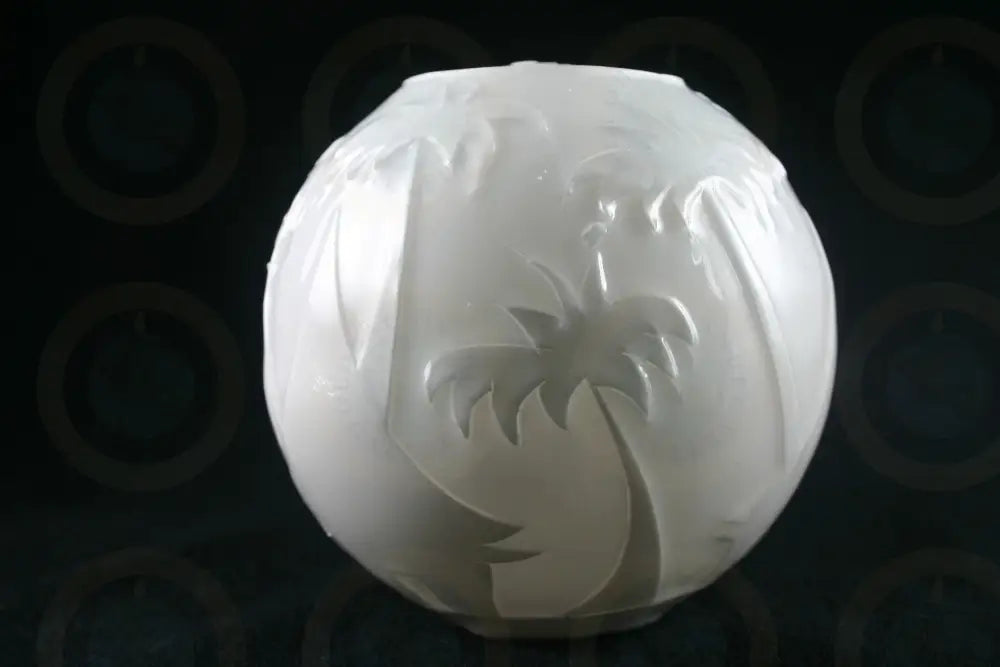 White Tiki Hut Candle