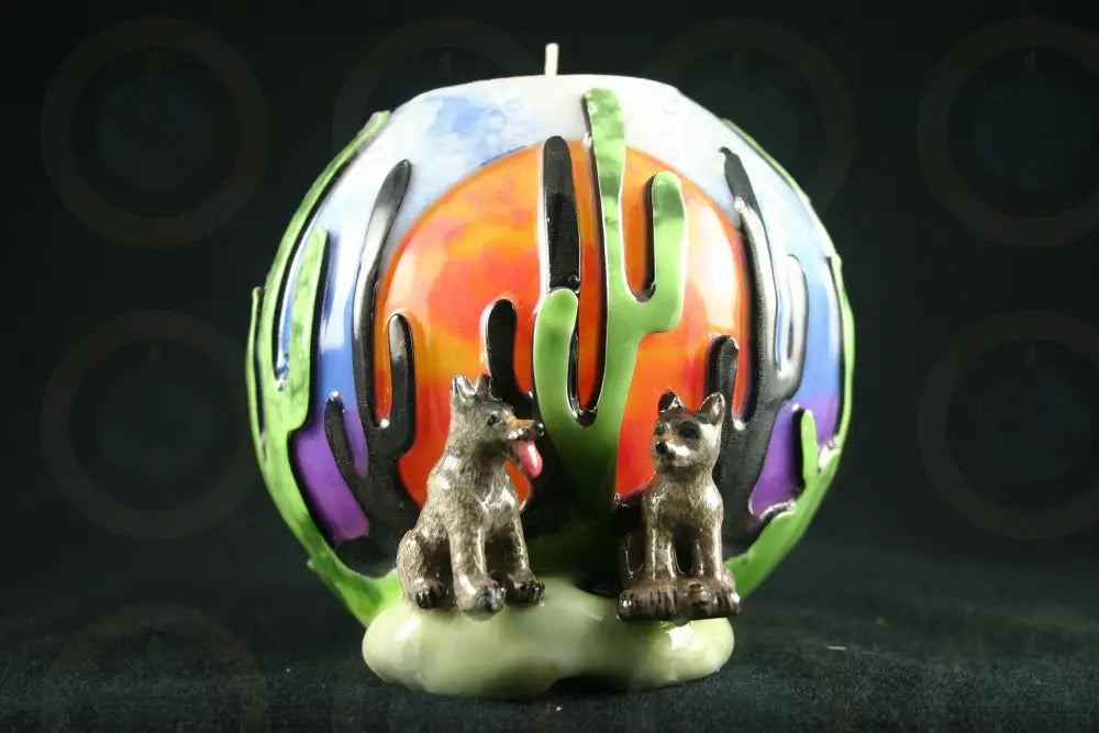 Wolfs in Sedona Candle